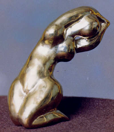 polished bronze nude